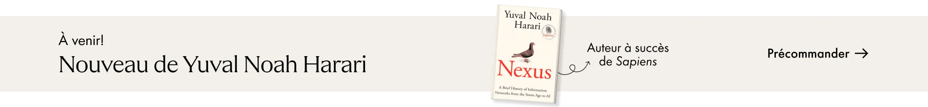 Nexus : nouveau livre de Yuval Noah Harari