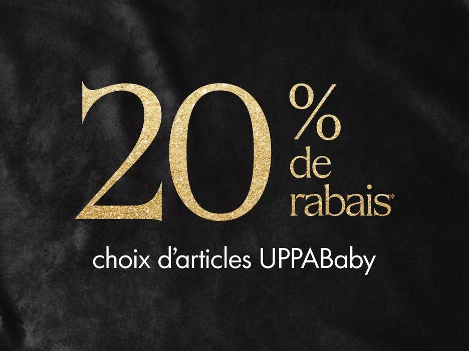 20 % de rabais : choix d'articles d'UPPABaby