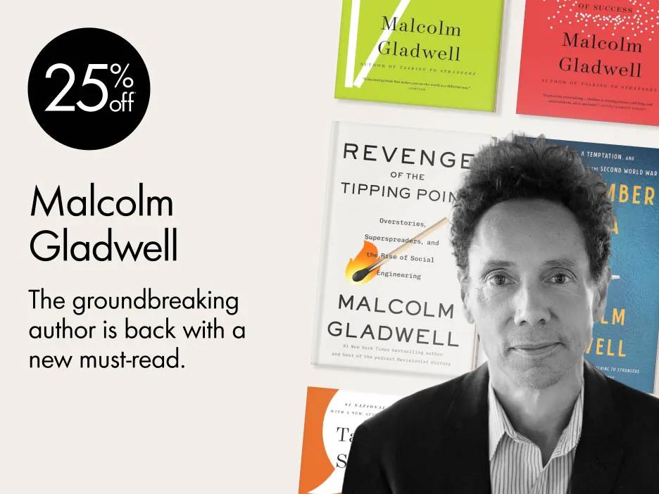 25% off Malcolm Gladwell's Books